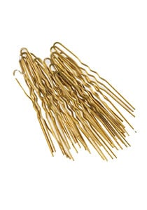 Steekspeld Geribbeld Goud 45x0,55mm Pakje 50st - KOOS • alles voor de kapper - Comair - Schuifjes & spelden