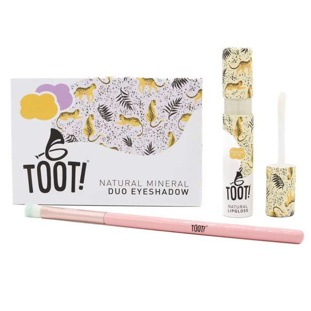 TOOT! TOOT! Cheetah Glow Eyeshadow & Lipgloss Box Set