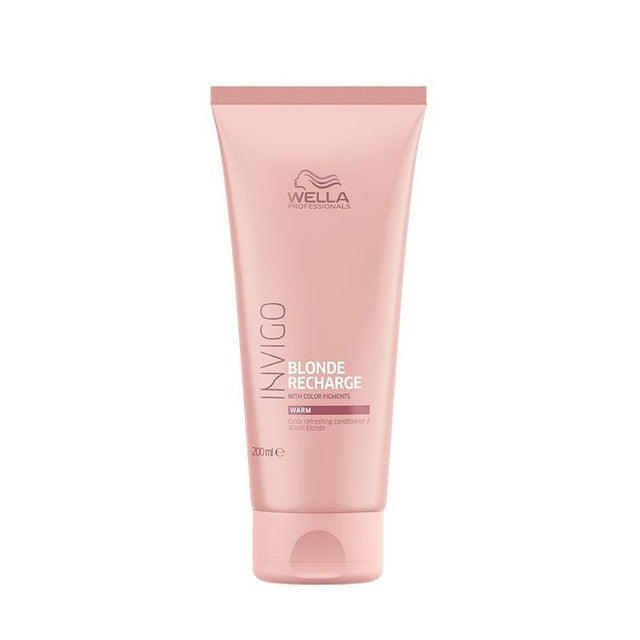 Wella Invigo Color Recharge Warm Blonde Conditioner 200ml - Koosvanderbeek.nl - Wella - Kleuronderhoud